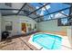 Private screened-in pool and patio area at 4527 Alberto Cir, Kissimmee, FL 34746