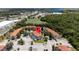 Aerial view showcasing a home with a private pool in a residential area at 4527 Alberto Cir, Kissimmee, FL 34746