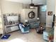 Living room with comfortable seating and large media console at 514 Tree Shore Dr, Orlando, FL 32825