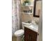 Charming bathroom with a nautical-themed shower curtain and a single vanity at 514 Tree Shore Dr, Orlando, FL 32825