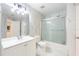 Clean bathroom with marble tile and updated fixtures at 2531 Lyndscape St, Orlando, FL 32833