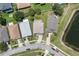 An aerial view showing the house's location in a residential area at 2531 Lyndscape St, Orlando, FL 32833