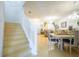 Bright, clean staircase with white railings at 2531 Lyndscape St, Orlando, FL 32833