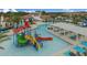 Resort-style pool with water features and a play area at 8810 Macapa Dr, Kissimmee, FL 34747