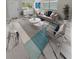 Living room with marble floors and modern furniture at 260 Pineview Dr, Oviedo, FL 32765