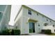 Private patio and sliding glass doors leading to a fenced backyard at 4832 Tribute Trl, Kissimmee, FL 34746