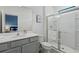 Clean bathroom with a stand-up shower and vanity at 5936 High Seas Dr, Orlando, FL 32821