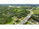 Wide aerial view showing the property and surrounding neighborhood at 1406 S Hoagland Blvd, Kissimmee, FL 34746