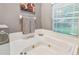 Relaxing bathroom featuring a large, corner jetted tub at 445 Hightower Dr, Debary, FL 32713