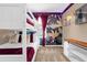bedroom with bunk beds and jungle-themed wall at 1676 Tropical Palms Cir, Kissimmee, FL 34747