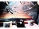 bedroom with twin beds and Star Wars themed wall mural at 1864 Caribbean View Ter, Kissimmee, FL 34747