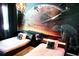 bedroom with twin beds and Star Wars themed wall mural at 1864 Caribbean View Ter, Kissimmee, FL 34747