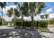 Landscaped entry with palm trees and a paved walkway at 11130 Park Ave, Windermere, FL 34786