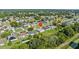 Aerial view showing house location in residential neighborhood at 656 Koala Ct, Kissimmee, FL 34759