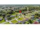 Aerial view showing house location in residential neighborhood at 656 Koala Ct, Kissimmee, FL 34759
