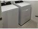 Bright laundry room with side-by-side Whirlpool washer and dryer at 2021 Crape Jasmine Ln, Orlando, FL 32824
