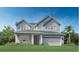 Two-story home with gray siding and a two-car garage at 1718 Pinecliff Dr, Apopka, FL 32703