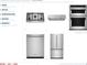 Kitchen appliances including cooktop, oven, and refrigerator at 1413 Pinecliff Dr, Apopka, FL 32703