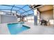 Private screened pool with patio furniture, perfect for relaxing at 4837 Dedication St, Kissimmee, FL 34746