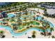 Resort-style pool with lazy river, water slides, and a playground at 4837 Dedication St, Kissimmee, FL 34746
