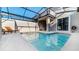 Private, screened-in pool and patio area, ideal for outdoor enjoyment at 4837 Dedication St, Kissimmee, FL 34746