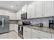 Modern kitchen with granite countertops and stainless steel appliances at 936 Paradise Dr, Davenport, FL 33897