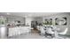 Open concept kitchen with an island, stainless steel appliances, and granite countertops at 3901 Botancial Court, Sanford, FL 32773