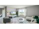 Bright living room with comfy seating, large window, and modern decor at 3901 Botancial Court, Sanford, FL 32773