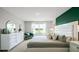 Spacious main bedroom with a large window and plush bedding at 3901 Botancial Court, Sanford, FL 32773