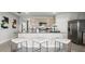 Modern kitchen with stainless steel appliances and granite countertops at 3901 Botancial Court, Sanford, FL 32773