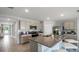 Modern kitchen with granite countertops and stainless steel appliances at 3907 Botancial Court, Sanford, FL 32773