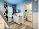 Toy Story themed bedroom with bunk beds and en-suite bathroom at 4791 Terrasonesta Dr, Davenport, FL 33837