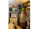 Laundry room with washer, dryer, and storage shelves at 709 N Disston, Tavares, FL 32778