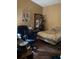 Bedroom with a double bed, office chair and desk at 709 N Disston, Tavares, FL 32778