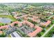 Aerial view of community with pools, and multiple residential buildings at 901 Charo Pkwy # 732, Davenport, FL 33897