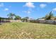 Expansive backyard with a wooden fence and lush green grass at 5920 Norvale Ct, Orlando, FL 32808