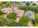 Cluster of homes viewed from above, showing driveways and landscaping at 316 Shelbourne Loop, Kissimmee, FL 34759