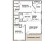 2 bed, 2 bath floor plan with open living area at 1073 S Hiawassee Rd # 1018, Orlando, FL 32835