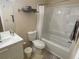 Clean bathroom with bathtub, shower, and updated vanity at 1073 S Hiawassee Rd # 1018, Orlando, FL 32835