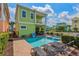 Private pool and patio area with lounge chairs at 8014 Knee Deep Rd, Kissimmee, FL 34747