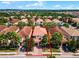 Aerial view of home in a community with surrounding houses at 5431 Solterra Cir, Davenport, FL 33837