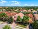 Aerial view of community with houses and lush landscaping at 5431 Solterra Cir, Davenport, FL 33837