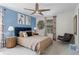 Bedroom with King-size bed and rustic western decor at 5431 Solterra Cir, Davenport, FL 33837