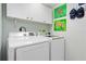 Bright laundry room with Samsung washer and dryer at 4631 S Atlantic Ave # 8301, Ponce Inlet, FL 32127