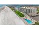 Aerial view of beachfront property with pool at 4631 S Atlantic Ave # 8301, Ponce Inlet, FL 32127
