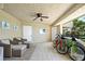 Relaxing balcony with seating and storage for bikes at 4631 S Atlantic Ave # 8301, Ponce Inlet, FL 32127