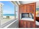 Bedroom with bunk beds and ocean view at 4631 S Atlantic Ave # 8301, Ponce Inlet, FL 32127