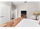 Bedroom with a full-size bed, nightstand and a TV at 8105 Coconut Palm Way # 203, Kissimmee, FL 34747