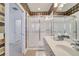 Bathroom with double vanity and a large walk-in shower at 11886 Nautica Dr, Orlando, FL 32827