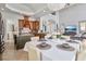 Spacious kitchen with an island and breakfast nook at 1257 Radiant St, Reunion, FL 34747